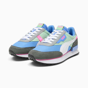 Future Rider Play On Women's Sneakers, Blue Skies-Pure Green, extralarge