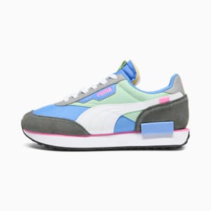 Future Rider Play On Women's Sneakers, Blue Skies-Pure Green, extralarge