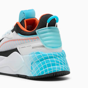 Tenis Adolescente RS-X Artificial Friends, PUMA White-Bright Aqua, extralarge