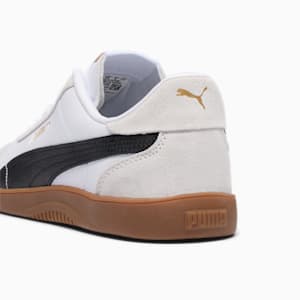 Tenis PUMA Club 5v5 de gamuza para hombre, PUMA White-PUMA Black-Feather Gray, extralarge