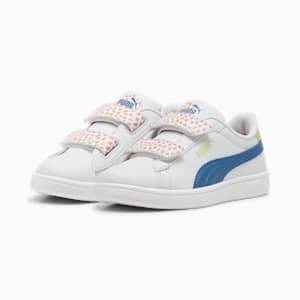 Smash 3.0 FC V Sneakers Little Kids, Silver Mist-Blue Horizon-PUMA White, extralarge