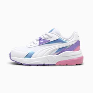 Vis2k Bouncy Sky Little Kids' Sneakers, PUMA White-PUMA White-Lavender Alert, extralarge