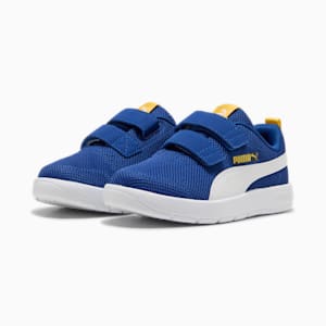 キッズ コートフレックス V3 メッシュ スニーカー 17-21cm, Clyde Royal-PUMA White-Sunny Yellow, extralarge-JPN