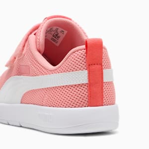 キッズ コートフレックス V3 メッシュ スニーカー 17-21cm, Pink Fruit-PUMA White-Peach Frost, extralarge-JPN