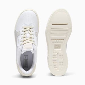 Tenis para mujer Cali Wedge Thrifted, PUMA White-Feather Gray-Frosted Ivory, extralarge