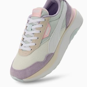 Cruise Rider Silk Road Women's Sneakers, Dewdrop-PUMA White-Vivid Violet, extralarge-IND