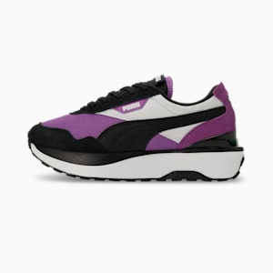 Cruise Rider Silk Road Women's Sneakers, PUMA White-PUMA Black-Ultraviolet, extralarge-IND