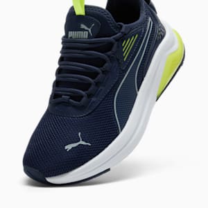 Amplifier Big Kids' Sneakers, PUMA Navy-Cool Mid Gray-Electric Lime, extralarge