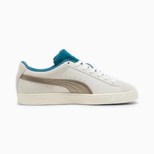 PLAY LOUD Suede Sneakers, Warm White-Cold Green, extralarge