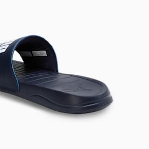 Popcat Pacify Men's Slides, PUMA Navy-PUMA White, extralarge-IND