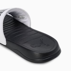 Popcat Pacify Men's Slides, PUMA Black-PUMA White, extralarge-IND