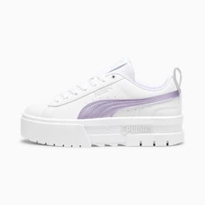 Mayze Glow-Up Women's Sneakers, PUMA White-Feather Gray, extralarge