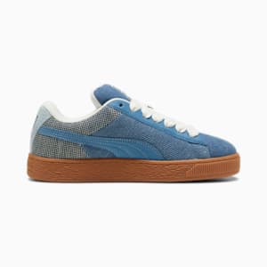 Suede XL Denim Sneakers, Blue Horizon-Gray Skies, extralarge