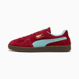 Super Team Suede Sneakers Unisex, Dark Crimson-Safe Lake, extralarge-GBR