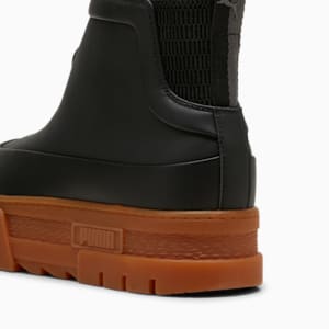 Botas Mayze Wellis Cuero Mid para mujer, PUMA Black, extralarge