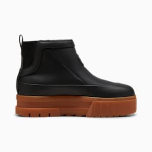 Botas Mayze Wellis Cuero Mid para mujer, PUMA Black, extralarge