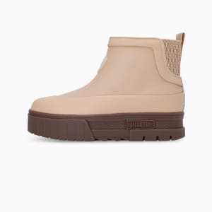 Mayze Wellis Leather Mid Women's Sneakers, Sand Dune, extralarge-IND