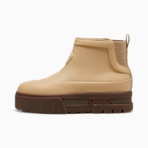 Botas Mayze Wellis Cuero Mid para mujer, Sand Dune, extralarge