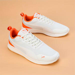 PUMA Shogun Unisex Sneakers, Warm White-Vapor Gray-Rickie Orange, extralarge-IND