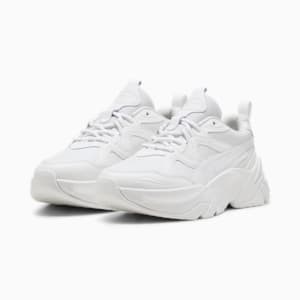 ウィメンズ ソフィア レザー スニーカー, PUMA White, extralarge-JPN