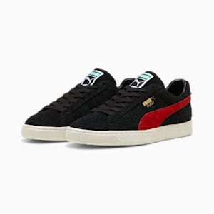 ユニセックス スウェード MIJ スニーカー, PUMA Black-PUMA Red, extralarge-JPN