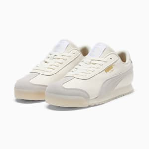 Roma Classics Sneakers, Warm White-Sedate Gray-PUMA Gold, extralarge