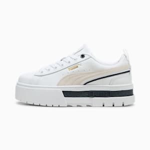 Mayze Classics Women's Sneakers, PUMA White-PUMA Gold, extralarge