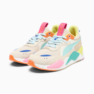 RS-X Suede Multi Sneakers, Alpine Snow-Prairie Tan-Rickie Orange, extralarge