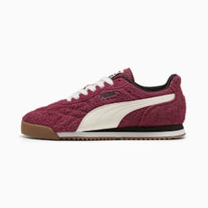 Roma Anniversario Suede Sneakers Unisex, Ruby Shimmer-Warm White, extralarge