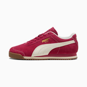 Roma Suede Men's Sneakers, Port-Warm White-Gum, extralarge