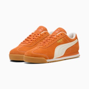Tenis Roma Suede, Maple Syrup-Warm White-Gum, extralarge