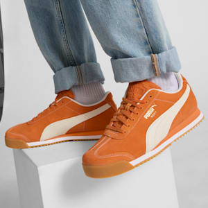 Tenis Roma Suede, Maple Syrup-Warm White-Gum, extralarge