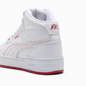 Tenis CA Pro Mid NYC Running Laps para mujer, PUMA White-Club Red-Gum, extralarge