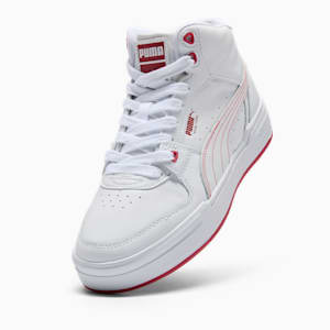 Tenis CA Pro Mid NYC Running Laps para mujer, PUMA White-Club Red-Gum, extralarge