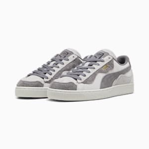 Suede Trippy Sneakers, Feather Gray-Cool Dark Gray-Feather Gray, extralarge