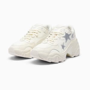 Pulsar Wedge Star Women's Sneakers, Frosted Ivory-PUMA Silver, extralarge