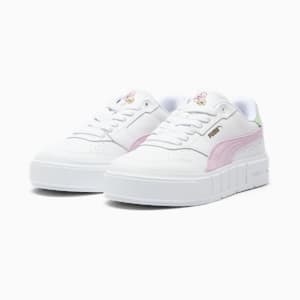 Cali Court New Bloom Women's Sneakers, Cheap Urlfreeze Jordan Outlet White-Grape Mist-Pure Green, extralarge