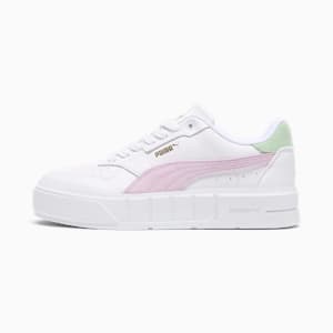 Cali Court New Bloom Women's Sneakers, PUMA White-Grape Mist-Pure Green, extralarge