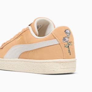 Suede New Bloom Women's Sneakers, Peach Fizz-Warm White-Puma Team Gold, extralarge