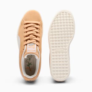 Suede New Bloom Women's Sneakers, Peach Fizz-Warm White-Puma Team Gold, extralarge