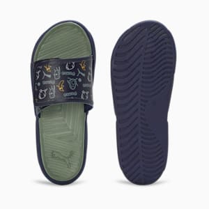 Royalcat Comfort Stablex Men's Slides, PUMA Navy-Eucalyptus-Yellow Sizzle, extralarge-IND