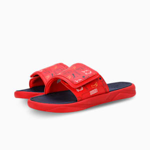 Royalcat Comfort Stablex Men's Slides, For All Time Red-PUMA Navy-Yellow Sizzle, extralarge-IND