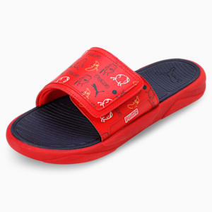 Royalcat Comfort Stablex Men's Slides, For All Time Red-PUMA Navy-Yellow Sizzle, extralarge-IND