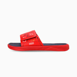 Royalcat Comfort Stablex Men's Slides, For All Time Red-PUMA Navy-Yellow Sizzle, extralarge-IND