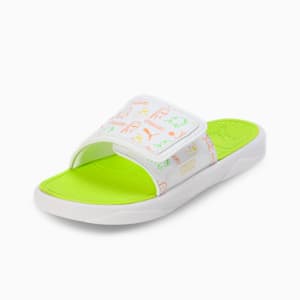 Royalcat Comfort Stablex Men's Slides, PUMA White-Lime Smash-Ginger Tea, extralarge-IND