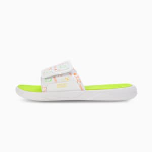 Royalcat Comfort Stablex Men's Slides, PUMA White-Lime Smash-Ginger Tea, extralarge-IND