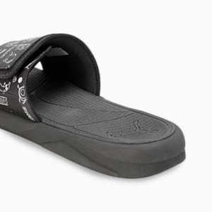 Royalcat Comfort Stablex Men's Slides, Dark Coal-Warm White, extralarge-IND