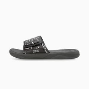 Royalcat Comfort Stablex Men's Slides, Dark Coal-Warm White, extralarge-IND