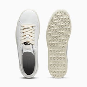 ユニセックス クライド レザー スニーカー, PUMA White-Silver Mist-Frosted Ivory, extralarge-JPN