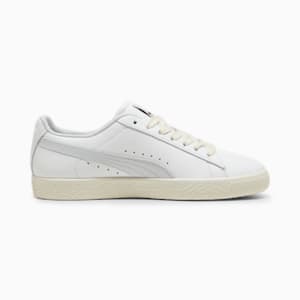 ユニセックス クライド レザー スニーカー, PUMA White-Silver Mist-Frosted Ivory, extralarge-JPN